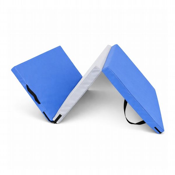 Urban Fitness Gymnastics Tri Fold Mat Blue/Grey