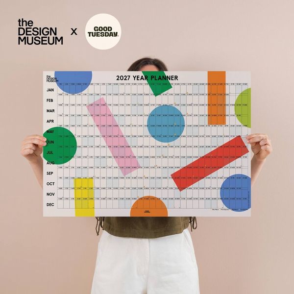2027 Design Museum Wall Planner | Landscape | Dots & Grids